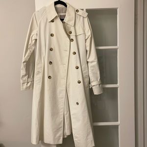 Vintage white trench coat